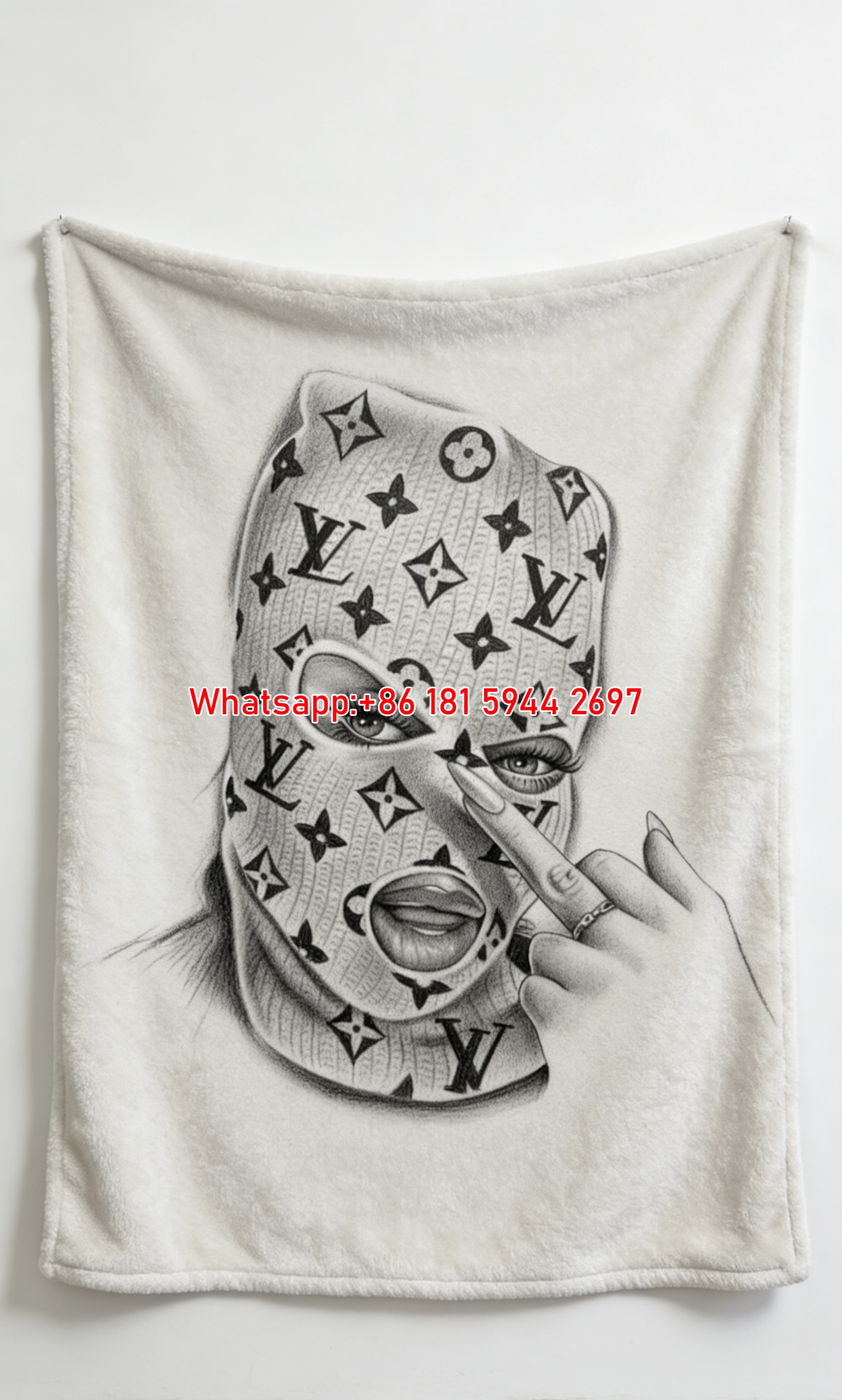 Stylish Girl Flannel Throw Blanket 389